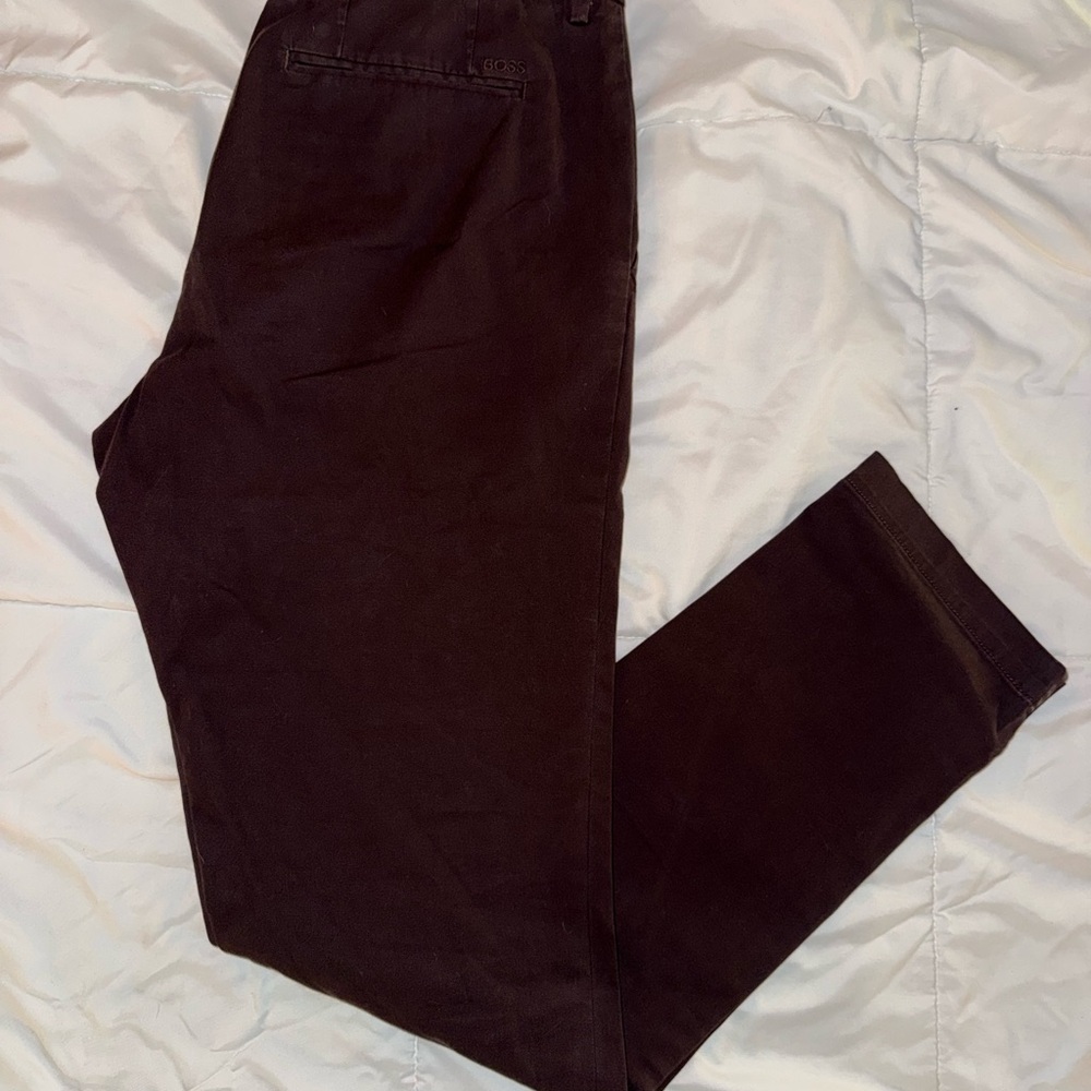 Boss Deep Brown Chinos for Men